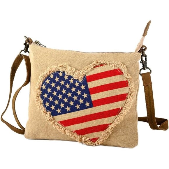 Handbags - Wristlet Wallets Women Cotton Canvas Crossbody Sling Bags Handbags Gift
